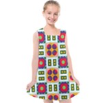 Shapes in shapes 2                                                              Kids  Cross Back Dress