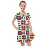 Shapes in shapes 2                                                               Kids  Cross Web Dress