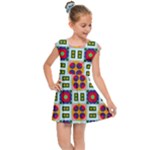 Shapes in shapes 2                                                                Kids Cap Sleeve Dress