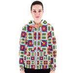 Shapes in shapes 2                                                                 Women s Zipper Hoodie