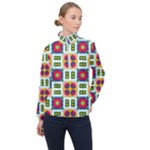 Shapes in shapes 2                                                                 Women Half Zip Windbreaker