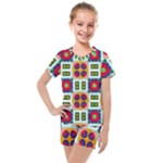 Shapes in shapes 2                                                                 Kids  Mesh Tee and Shorts Set