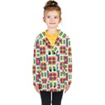 Shapes in shapes 2                                                                 Kids  Double Breasted Button Coat