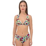 Shapes in shapes 2                                                                 Double Strap Halter Bikini Set