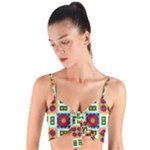 Shapes in shapes 2                                                                Woven Tie Front Bralet