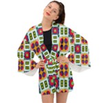 Shapes in shapes 2                                                              Long Sleeve Kimono