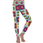 Shapes in shapes 2                                                                Kids  Lightweight Velour Classic Yoga Leggings