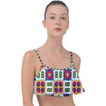 Shapes in shapes 2                                                                Frill Bikini Top