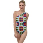 Shapes in shapes 2                                                                To One Side Swimsuit