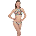 Shapes in shapes 2                                                                 Cross Front Halter Bikini Set