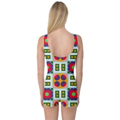 One Piece Boyleg Swimsuit 