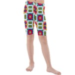 Shapes in shapes 2                                                               Kids  Mid Length Swim Shorts