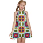 Shapes in shapes 2                                                       Kids  Halter Collar Waist Tie Chiffon Dress