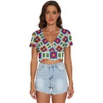 Shapes in shapes 2                                                        V-Neck Crop Top