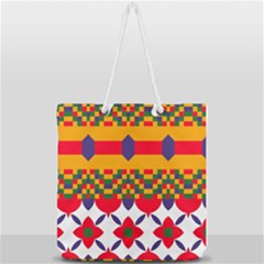 Full Print Rope Handle Tote (Large) 