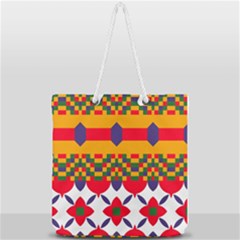 Full Print Rope Handle Tote (Large) 