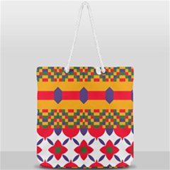 Full Print Rope Handle Tote (Large) 