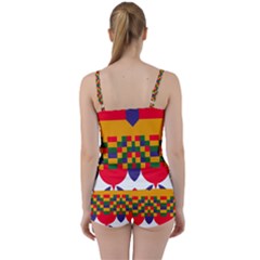 Tie Front Two Piece Tankini 