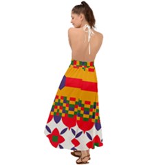 Backless Maxi Beach Dress 