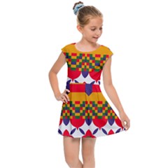 Kids  Cap Sleeve Dress 