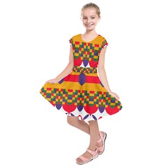 Kids  Short Sleeve Dress 