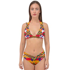 Double Strap Halter Bikini Set 
