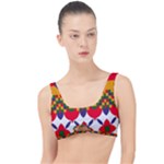 Red flowers and colorful squares                                                                The Little Details Bikini Top