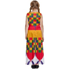 Kids  Satin Sleeveless Maxi Dress 