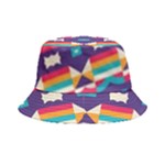 Pastel shapes rows on a purple background                                                               Bucket Hat