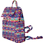 Pastel shapes rows on a purple background                                                           Buckle Everyday Backpack