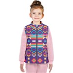 Pastel shapes rows on a purple background                                                                  Kid s Puffer Vest