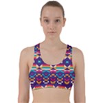 Pastel shapes rows on a purple background                                                                      Back Weave Sports Bra