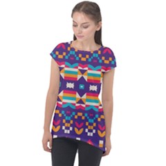 Cap Sleeve High Low Top 