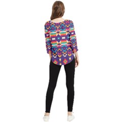 Chiffon Quarter Sleeve Blouse 