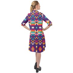 Long Sleeve Mini Shirt Dress 