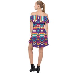 Off Shoulder Chiffon Dress 