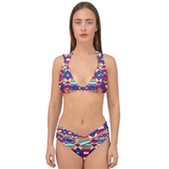 Double Strap Halter Bikini Set 