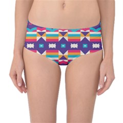 Mid-Waist Bikini Bottoms 