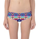 Pastel shapes rows on a purple background                                                                   Classic Bikini Bottoms