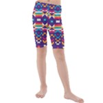 Pastel shapes rows on a purple background                                                                  Kid s Swim Shorts