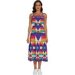 Sleeveless Shoulder Straps Boho Dress 