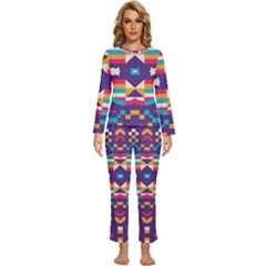 Womens  Long Sleeve Lightweight Pajamas Set 