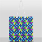 Colorful stars pattern                                                                 Full Print Rope Handle Tote (Large)