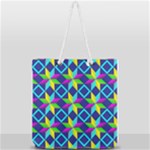 Colorful stars pattern                                                                 Full Print Rope Handle Tote (Large)