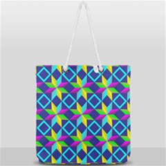 Full Print Rope Handle Tote (Large) 