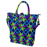 Colorful stars pattern                                                                     Buckle Top Tote Bag