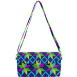 Colorful stars pattern                                                                 Removable Strap Clutch Bag