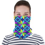 Colorful stars pattern                                                                 Face Seamless Bandana (Adult)