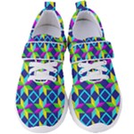 Colorful stars pattern                                                                  Women s Velcro Strap Shoes