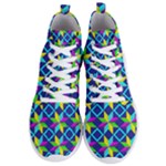 Colorful stars pattern                                                                    Men s Lightweight High Top Sneakers